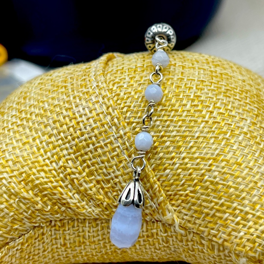 Vintage Carolyn Pollack Relios Sterling Silver Drop Necklace – Adjustable 16"-20